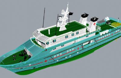 海洋医疗救护船rhino模型