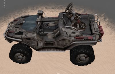 科幻沙漠越野车,战车,山地装甲车