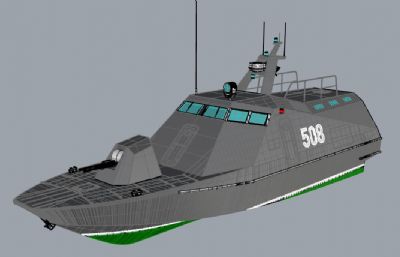 小型冲锋登陆艇rhino模型