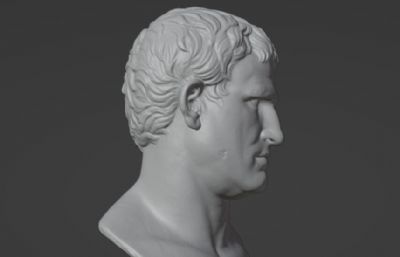 玛尔库斯·维普撒尼乌斯·阿格里帕头部雕像blender模型
