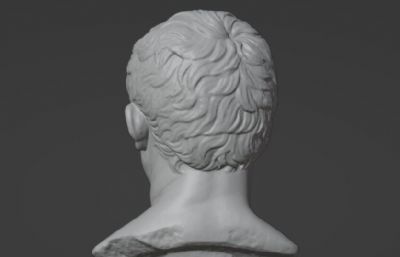 玛尔库斯·维普撒尼乌斯·阿格里帕头部雕像blender模型