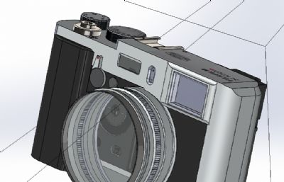 复古相机(富士X100s)外壳sldprt模型