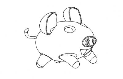 小金猪模型