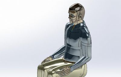 人体坐着sldprt模型