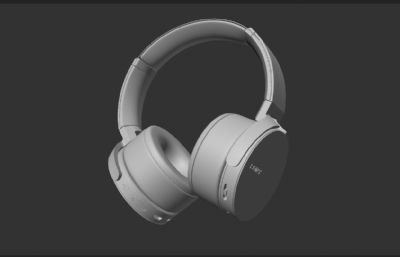 MDR-XB950BT头戴式无线蓝牙耳机3D模型