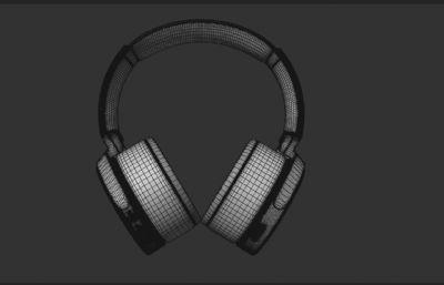 MDR-XB950BT头戴式无线蓝牙耳机3D模型