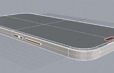 荣耀X50i+手机外观3D模型
