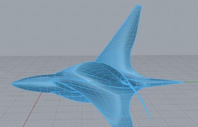 流线型螺旋桨rhino模型