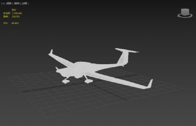 私人运动飞机3dmax模型