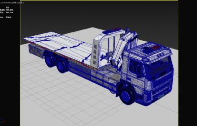 沃尔沃拖车,道路救援车3dmax模型