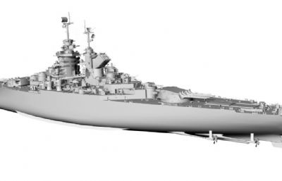 架空法国海军共和国号战列舰stl模型