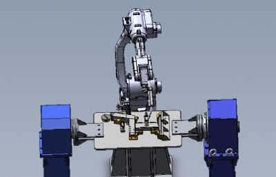 扶手焊接机器人solidworks模型