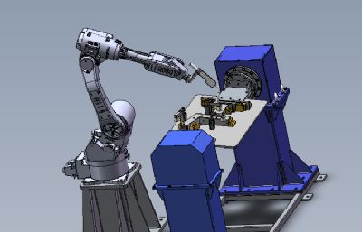 扶手焊接机器人solidworks模型