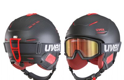 滑雪头盔和护目镜,独立的Max文件