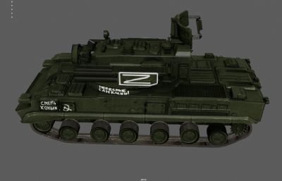 防空装甲车,通古斯卡火炮,火箭炮