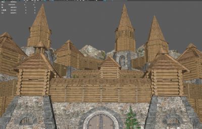 游戏城堡,游戏场景模型