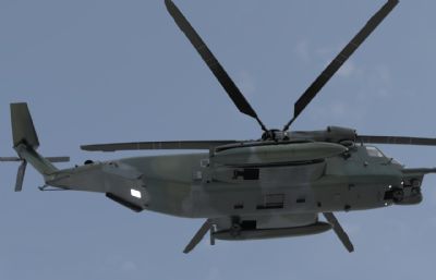 MH53海龙直升机,带驾驶舱