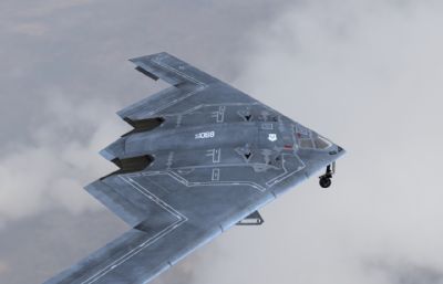 B2轰炸机低,可侦测性飞翼式轰炸机