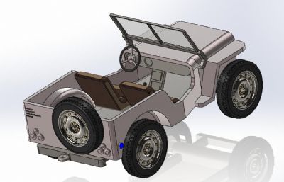 简易吉普车solidworks模型