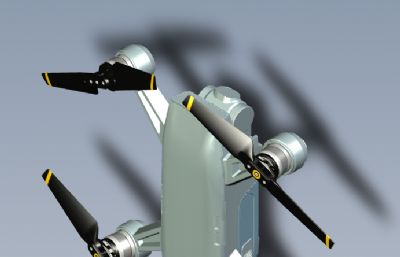 四轴飞行器无人机模型