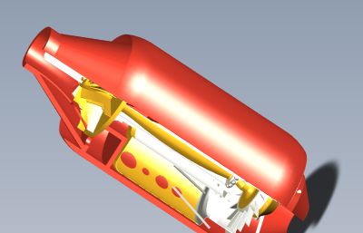 H16喷气发动机内部构造模型