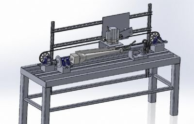 木材车削机solidworks模型