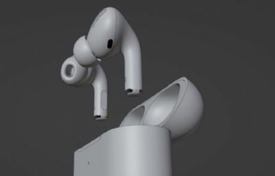 AirPods Pro蓝牙耳机blender素模