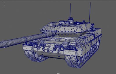 德国豹2坦克,野战车,履带坦克