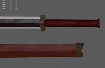 中国古剑,八面汉剑,古代佩剑
