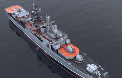 无畏级驱逐舰3dmax模型