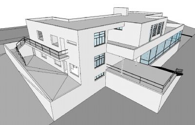 图根哈特住宅su模型