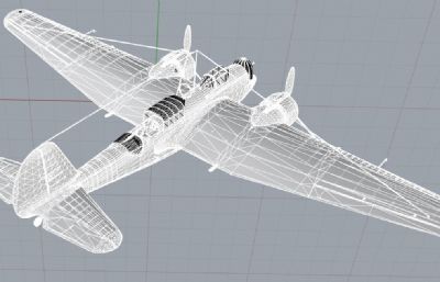 马丁139WC轰炸机OBJ模型