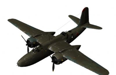 A-20G“浩劫”轻型轰炸机obj模型