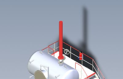 工业罐体调压操作平台模型