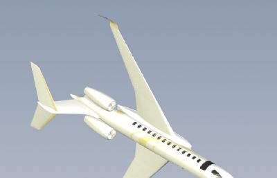 私人飞机step模型