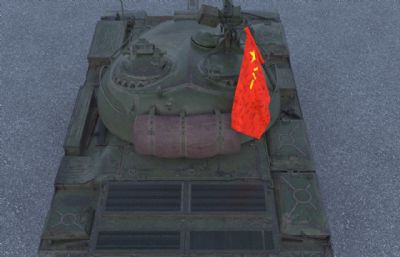 59式坦克车max,fbx模型