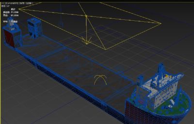 特种船半潜式母船max,fbx模型