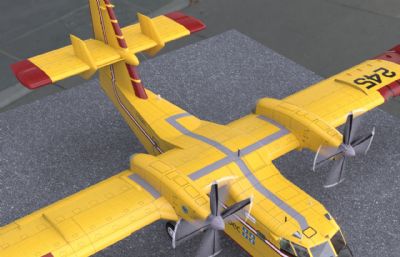 CL415水上飞机3dmax模型