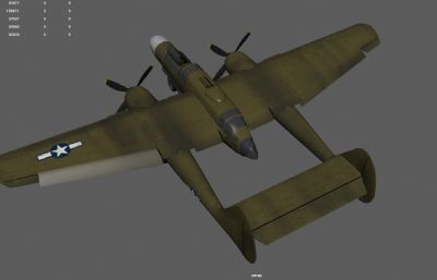 P-61战斗机,黑寡妇飞机,二战轰炸机
