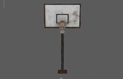 生锈篮球架,复古篮板,体育器材