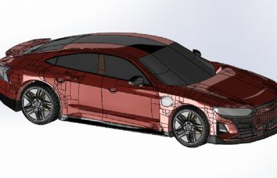奥迪RS e-tron gt汽车step模型