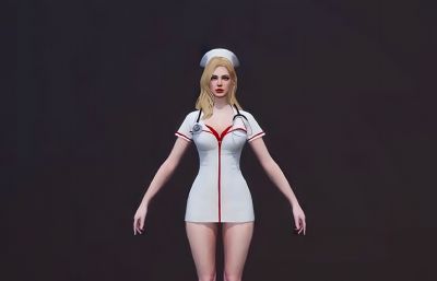 女护士max,stl模型