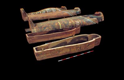 孔苏的棺木,埃及法老棺材,古埃及木乃伊石棺