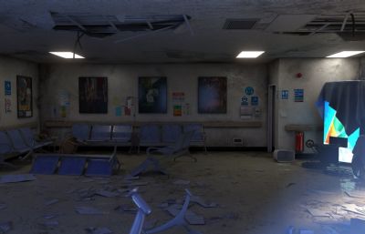 废弃的医院大堂