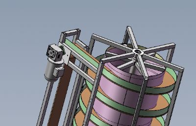 网带螺旋机solidworks模型