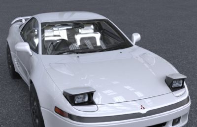 三菱GTO跑车,带内饰