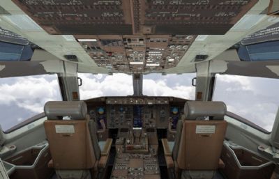 中国国际航空公司波音777客机,带驾驶舱