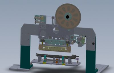 自动化缠绕机solidworks模型