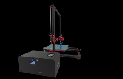 桌面3D打印机blender模型