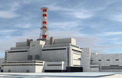 切尔诺贝利核电站3dm,skp模型